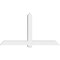 Ekena Millwork Eugene Architectural Grade PVC Gable Bracket, 84"W x 45 1/2"H x 6"D x 6"F, 13/12 Pitch GBP084X46X0606EUG00 - alternate 2
